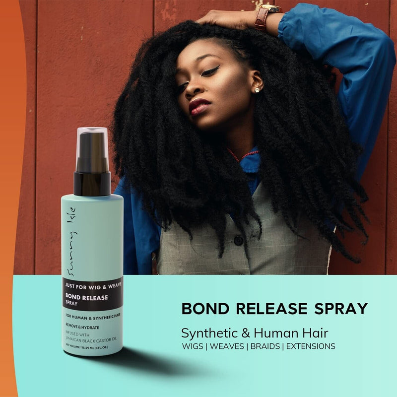 Sunny Isle Just for Wig, Weave, Braid & Extensions Bond Release Spray (118.29oz/4oz)