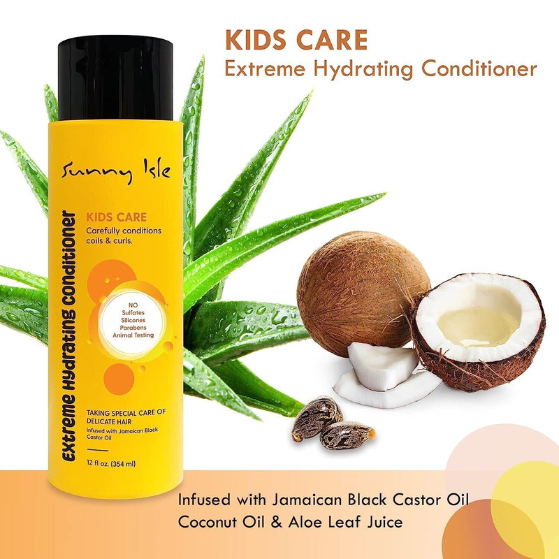 Sunny Isle Kids Care Extreme Hydrating Conditioner w/ Jamaican Black Castor Oil (354ml/12oz)