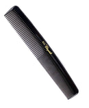Krest Cleopatra 7" Ruler Back Round Finger Wave Comb (No. 415) - Black