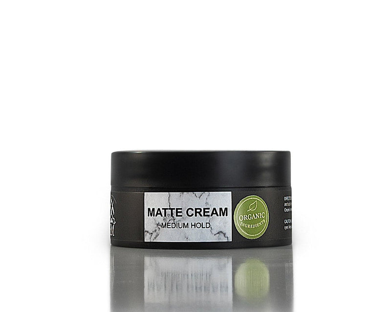 HM Barbering Co. 100% Organic Medium Hold Matte Hair Cream (80g/2.8oz)