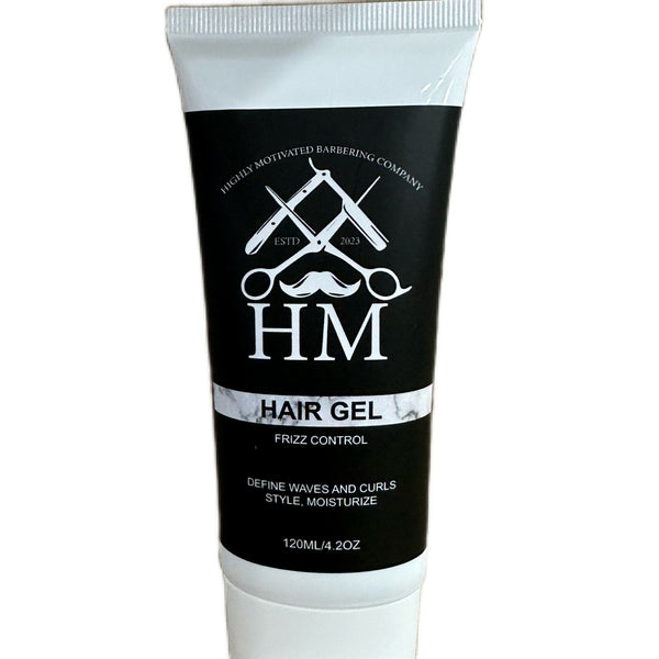 Highly Motivated Barbering Co. 100% Organic Medium Hold Water Based Hair Flex Gel (120ml/4.2oz)