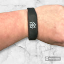 HM Barbering Co. Wristlink NFC Silicone Business Card on Your Wrist