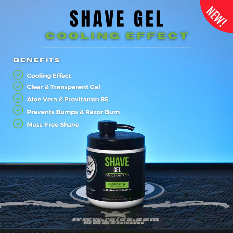 Rolda Shave Gel Cooling Effect w/ Aloe Vera & Provitamin B5 (17.63oz/500g)