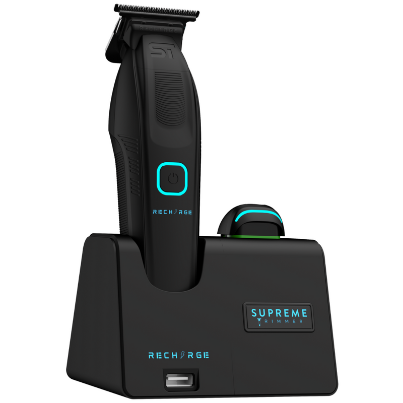 Supreme Trimmer Recharge Trimmer with Removable Battery and Smart Charging Base (ST777)