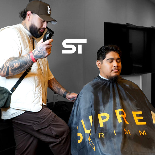 Supreme Trimmer Premium Hair Cutting Barber Cape w/ Hook Clip - Smoke Ring