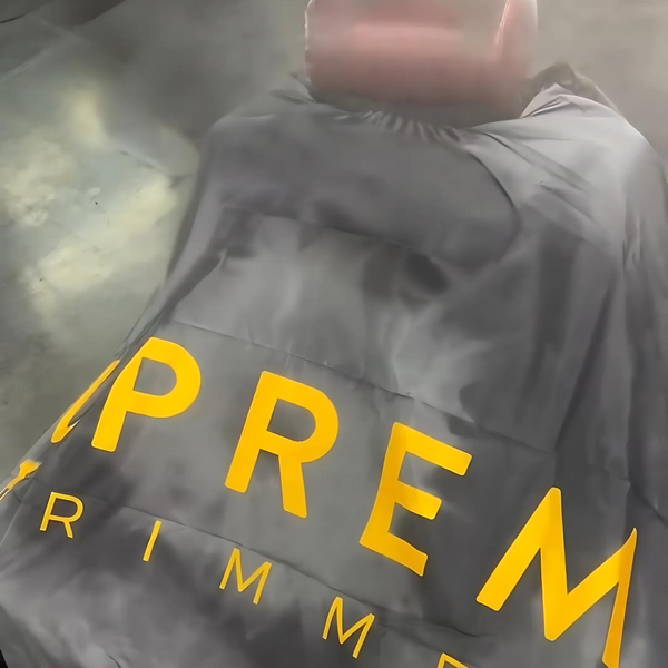 Supreme Trimmer Premium Hair Cutting Barber Cape w/ Hook Clip - Smoke Ring