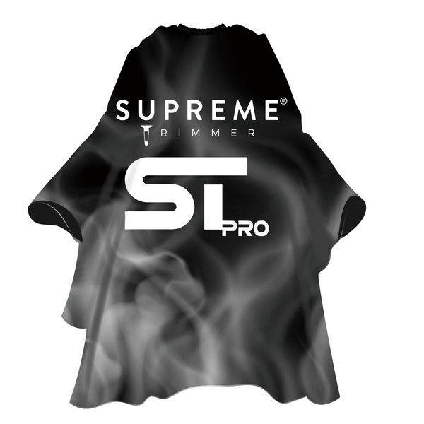 Supreme Trimmer Premium Hair Cutting Barber Cape w/ Hook Clip - Steele Smoke