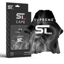 Supreme Trimmer Premium Hair Cutting Barber Cape w/ Hook Clip - Steele Smoke