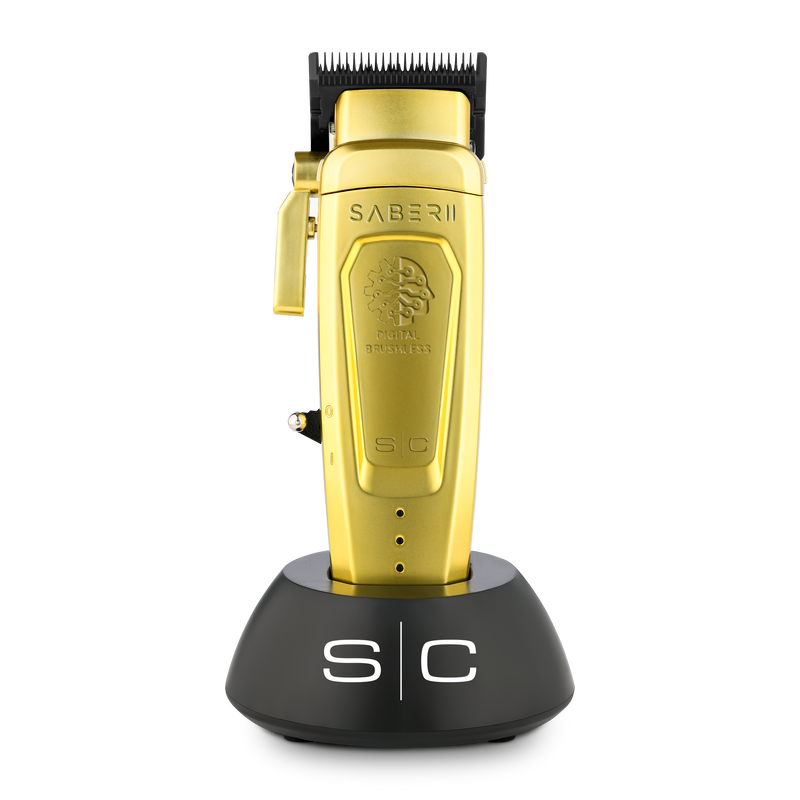 StyleCraft Saber 2.0 Cordless Modular Clipper w/ High-Torque Digital Brushless Motor - Gold (SC617M) [PRE-ORDER]