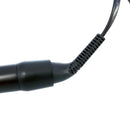 Curling iron handle and cord connector with textured grip sections