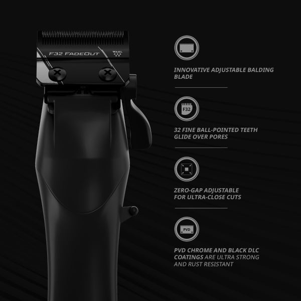 Wahl Professional Vapor Cordless Clipper with F32 FadeOut Blade (3026480)