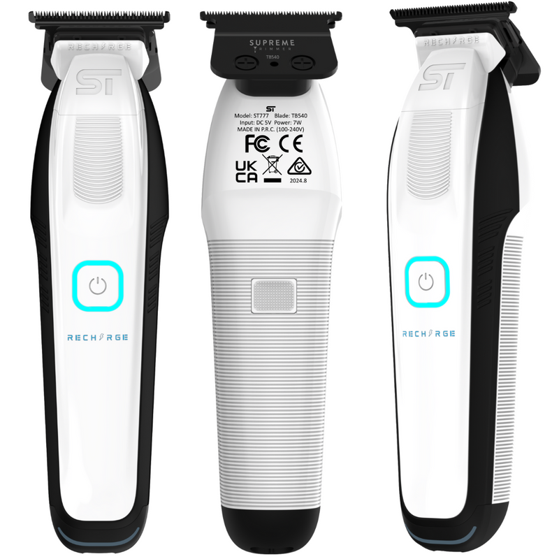 Supreme Trimmer Recharge Trimmer with Removable Battery and Smart Charging Base (ST777)