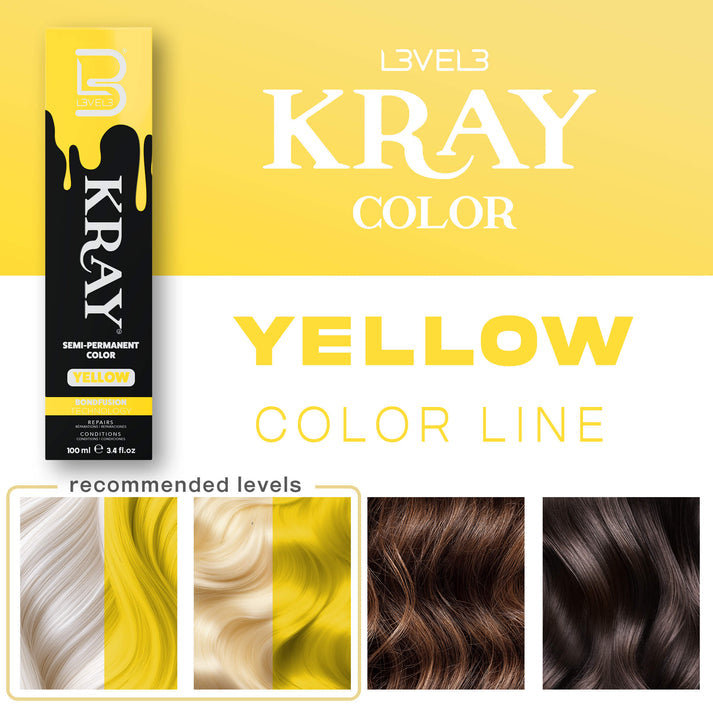 L3VEL3 Kray Semi-Permanent Hair Color (100ml/3.4oz) [Choose Color]