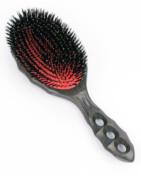 YS Park Tortoise Wood Air Vent Cushion Hair Gloss Flat Eco Styler Hair Brush (BR120CC1)