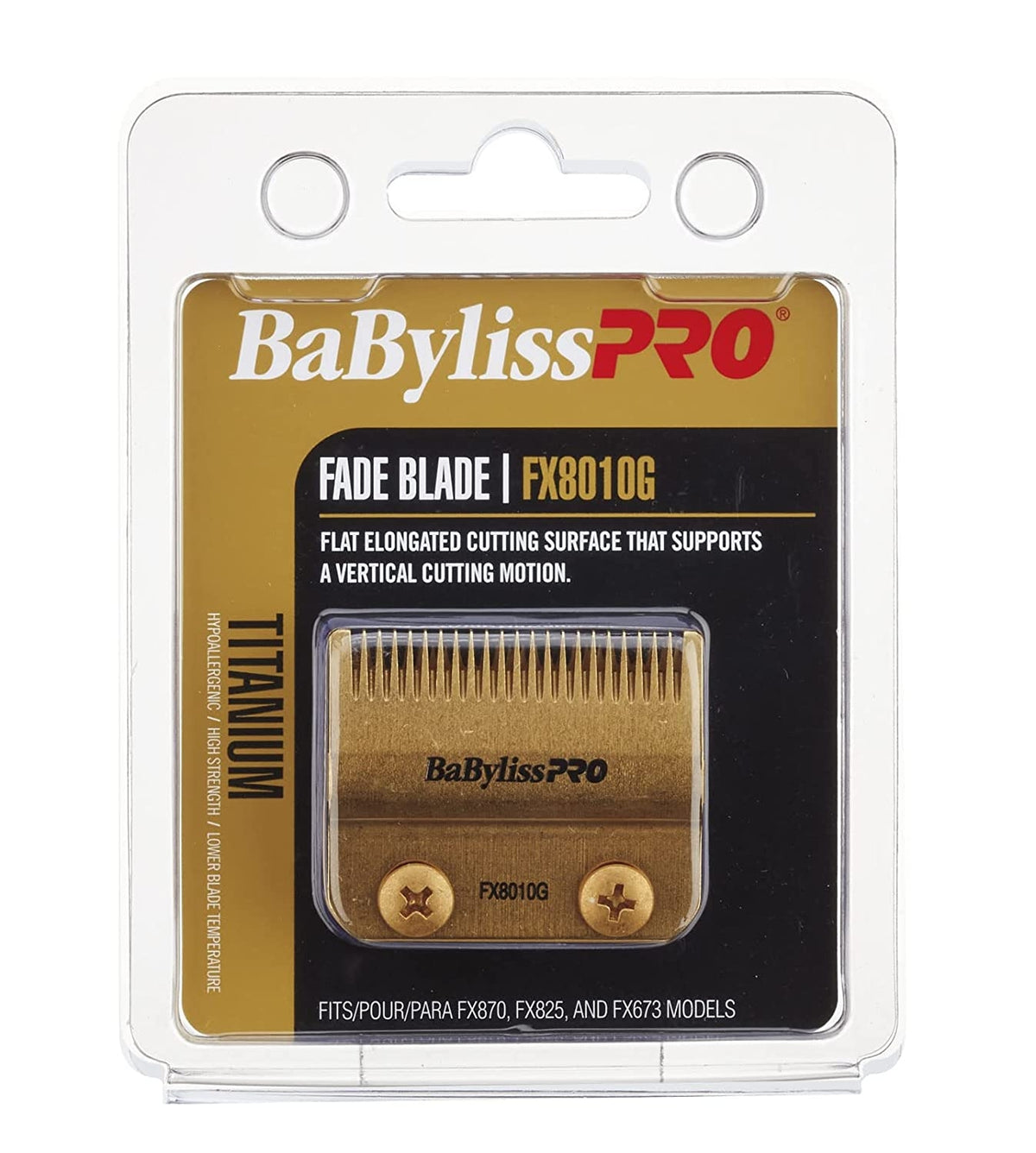 BaByliss PRO FX8010G バリカン ゴールド BaBylissPRO Gold Titanium Fade Blade (FX8010G)