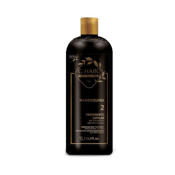 G.Hair Moroccan Capillary Smoothing Keratin Smoothing Treatment - STEP 2 ONLY (1L/33.8oz)