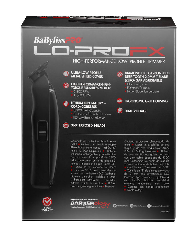 BaByliss PRO Lo-PRO FX High Performance Low Profile Trimmer (FX726)