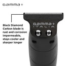 Gamma+ Italia fixed trimmer blade with deep-tooth comb and two screw holes