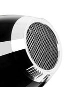 Hair dryer front grille with fine mesh air intake