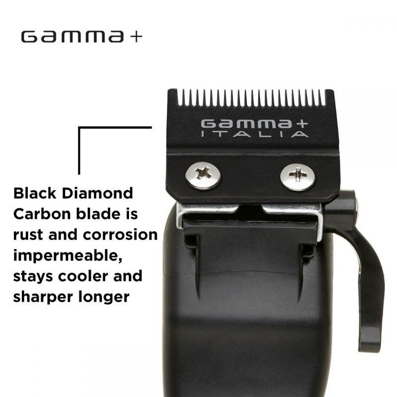 Gamma+ DLC Black Diamond Fade Fixed Replacement Clipper Blade (GPFBDFB)