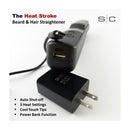 Gamma+ Heat Stroke Cordless Beard & Styling Hot Brush - Black