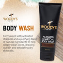 Woody's Activated Charcoal Body Wash (236ml/8oz)