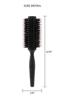 Cricket Static Free RPM Black Round Brush with Boar Bristles