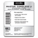 Andis Master Cordless Li Stainless Steel Replacement Blade - Size 000 - 1 (74080)