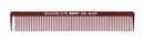 Krest Heat Resistant 7 1/2" Taping/Barber Burgundy Goldilocks Comb (G25)