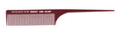 Krest Heat Resistant Large Burgundy Goldilocks Tail Comb (G35)