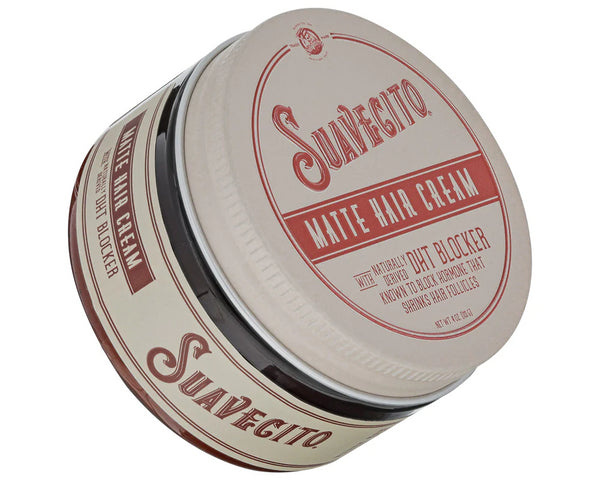 Suavecito Matte Hair Cream w/ DHT Blocker (4oz/113g)