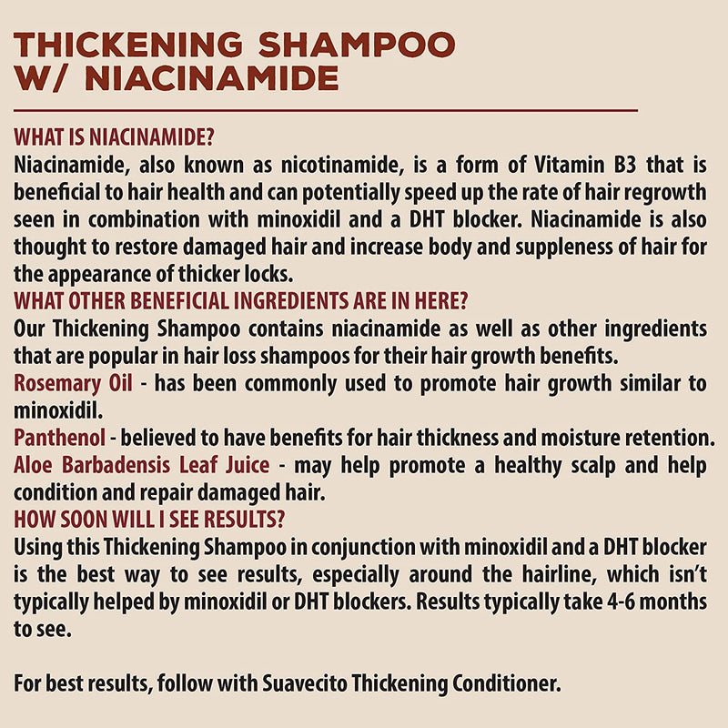 Suavecito Thickening Shampoo w/Niacinamide (237ml/8oz)