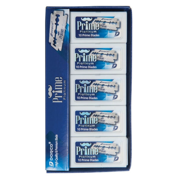 Dorco Prime Platinum Double-Edge Razor Blades - 100 pack (DVB002)