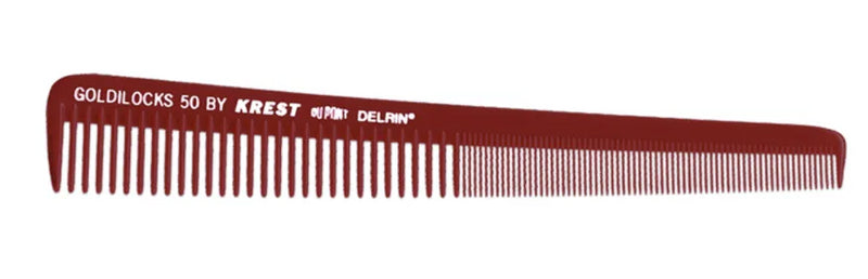 Krest Goldilocks Heat-Resistant 7 1/2" Tapering/Barber Comb (G50)