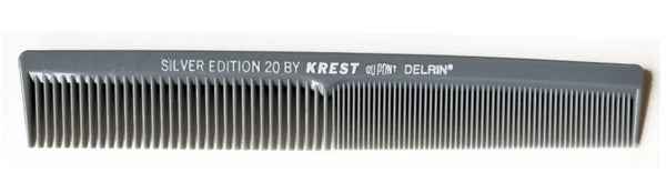 Krest Goldilocks Heat-Resistant Ruler Back 7" Flat Back Finger Waver Comb (SE20)