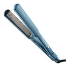 BaBylissPRO nano titanium crimping iron in blue with closed ridged plates and cord