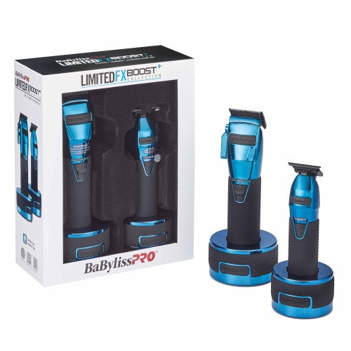 BaByliss PRO Blue FX Boost+ Limited Edition Clipper & Trimmer Set (FXHOLPKCTB-BC) [PRE-ORDER]