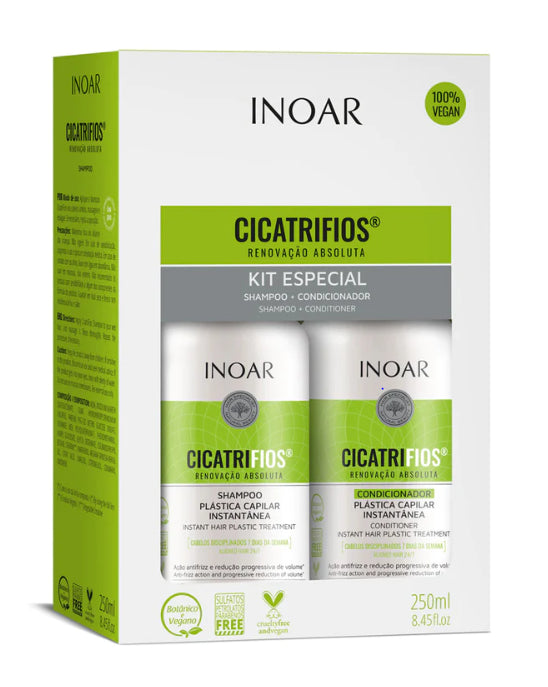 Inoar Cicatrifios Shampoo & Conditioner Set (2 x 250ml/8.45oz)