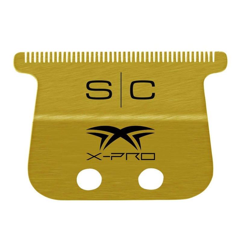 StyleCraft Fixed Gold Titanium X-Pro Wide Replacement Trimmer Blade w/ Black Diamond DLC The One Cutter Set