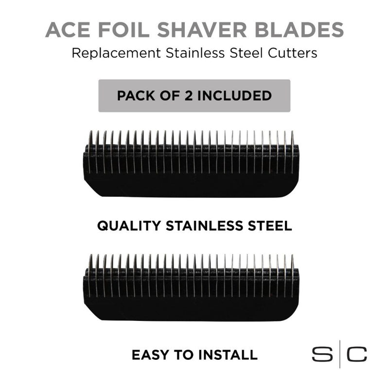 StyleCraft Ace Foil Shaver Stainless Steel Replacement Cutter Blade (SC506SH)