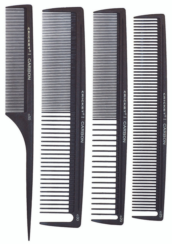 Cricket Carbon Comb Stylist 4-Pack