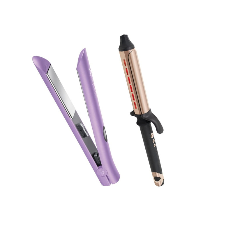 Sutra Lavender Magno Turbo Flat Iron + Infrared Curling Iron Value Set