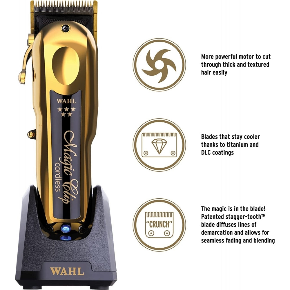 Wahl Professional 8148 5 Star Magic Clip Cordless Hair sold Clipper Premium Guards