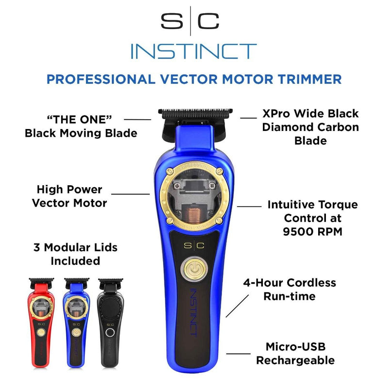 StyleCraft Instinct Cordless Trimmer w/ Vector Motor & Intuitive Torque Control (SC407M) [PRE-ORDER]