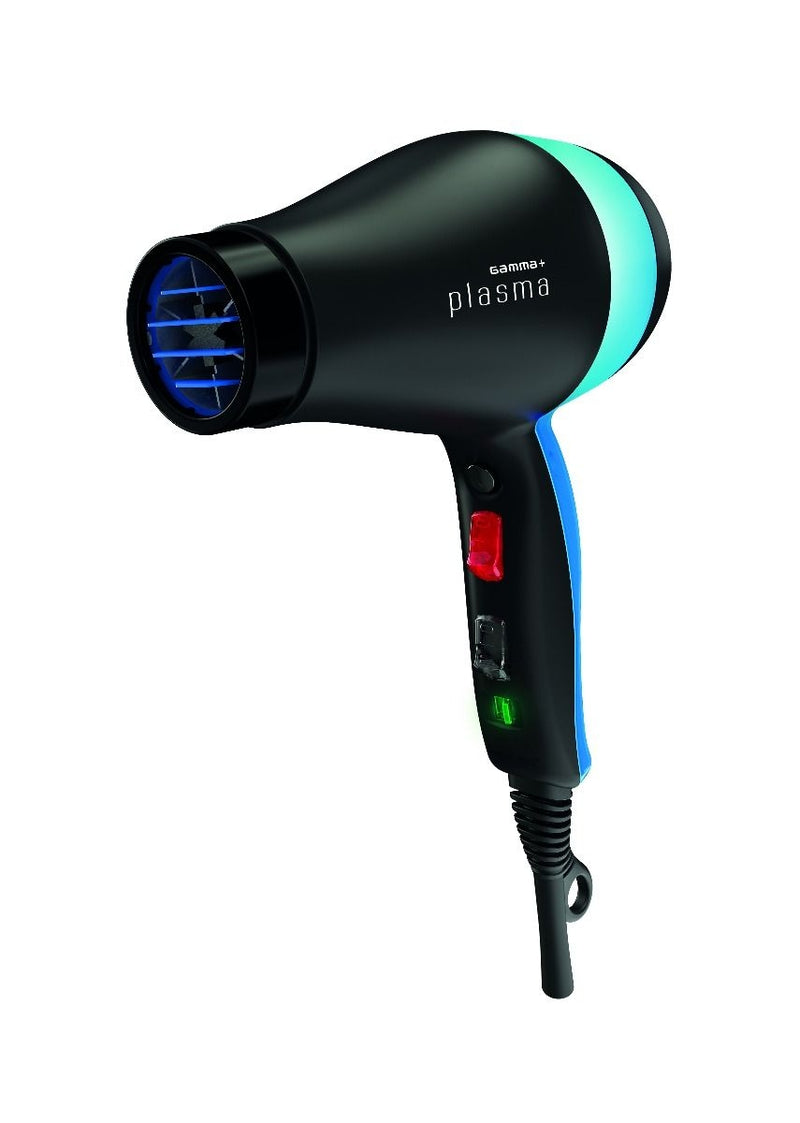 Gamma+ Plasma Professional Hair Dryer - Matte Black & Blue
