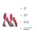 Qwik-Clean Easy Clean Detangling Hair Brush w/ Retractable Bristles