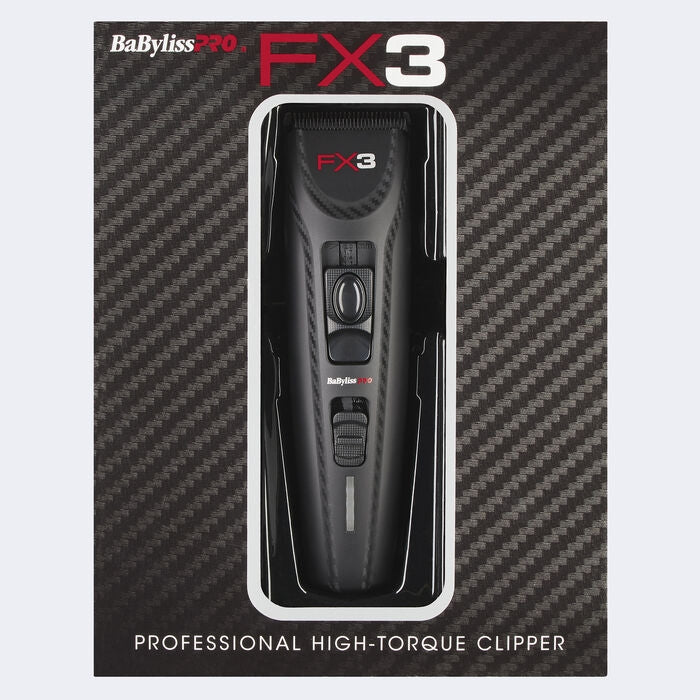 BaBylissPRO FX3 Matte Black Professional High-Torque Cordless Clipper