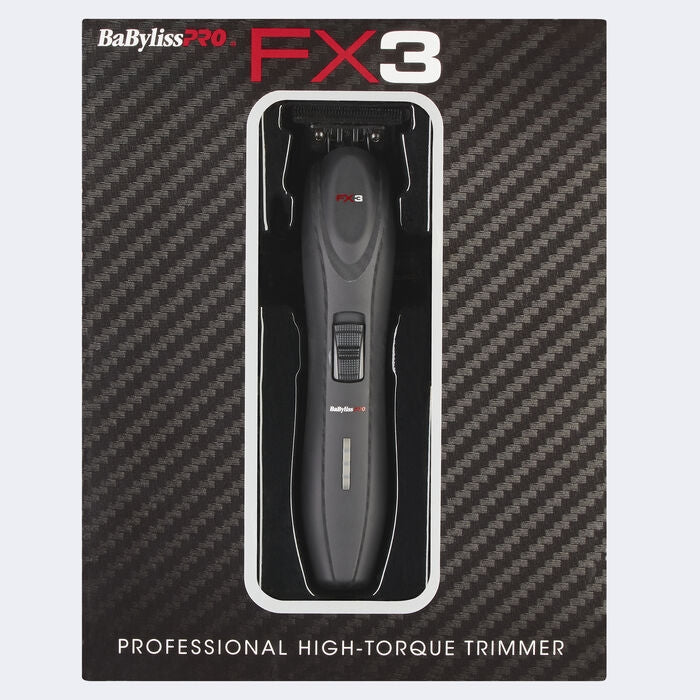 BaByliss PRO FX3 Matte Black Professional High-Torque Cordless Trimmer (FXX3TB) [PRE-ORDER]