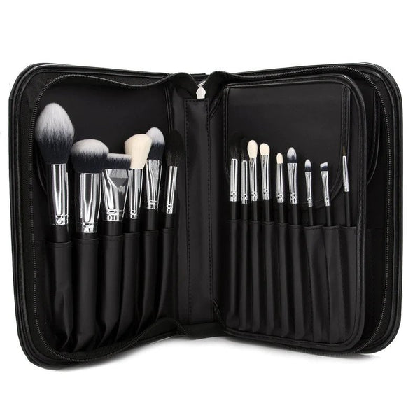 INSIST PRO USE BRUSH SET ブラック Crown PRO 15pc Pro Brush Set w/ Book Case (901B)