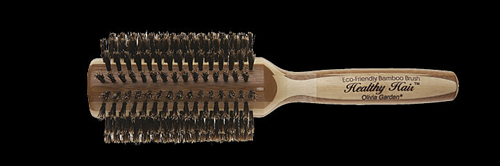 Olivia Garden Healthy Hair Eco Friendly 100% Boar Bristle Bamboo Styling Brush Collection (HH-B)